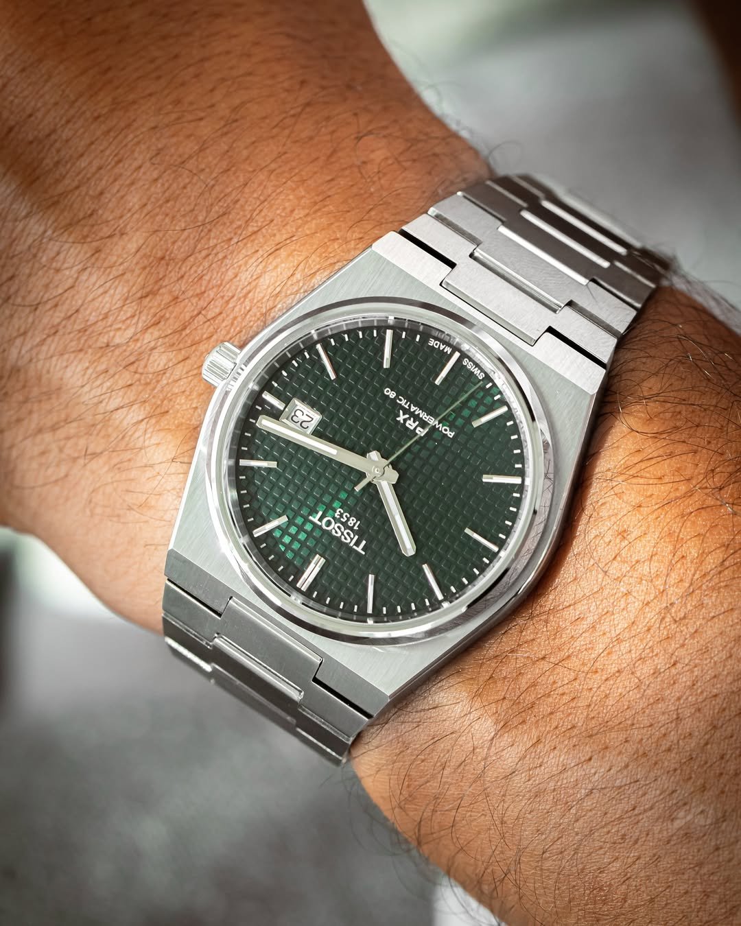 Tissoo_t 1853 Prx Automatic Top Quality Silver-Green - Image 3
