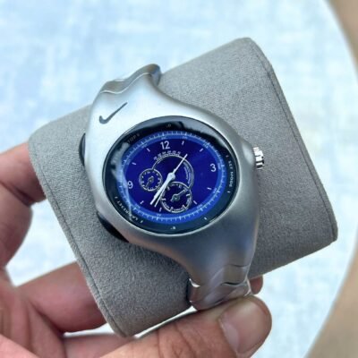 Nik_e Triax Armored Chronograph Silver-Blue