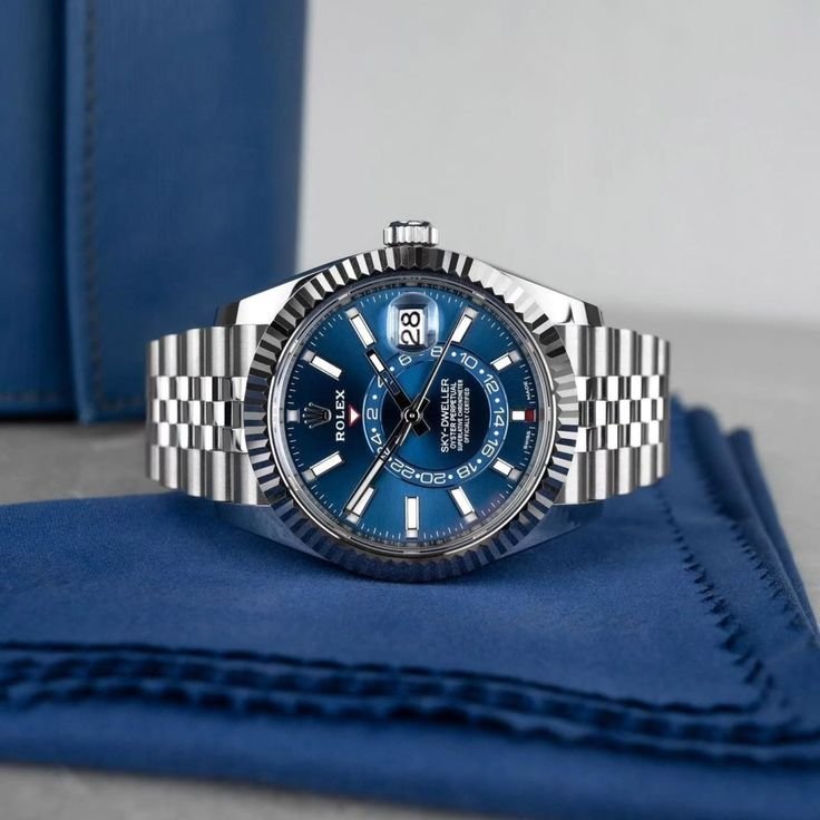Rolee_x Oyster Perpetual Sky Dweller Silver Blue - Image 2