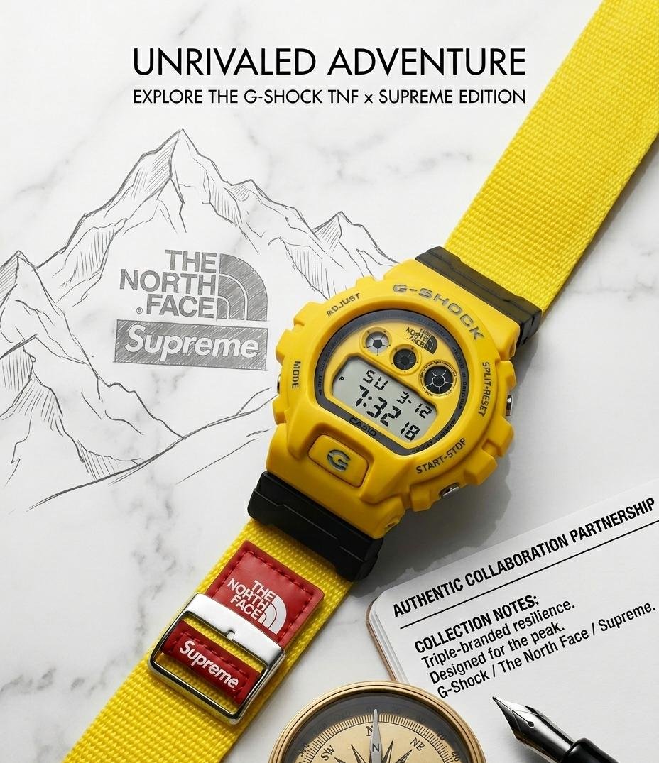 Casio G-Shock x Supreme x The North Fac_e Special Edition - Image 2