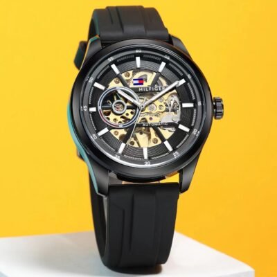 Tommy Hilfige_r Automatic Silicon Full Black