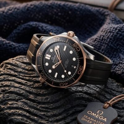 Omegg_a Seamaster Diver 300M Automatic Black-Copper-Black