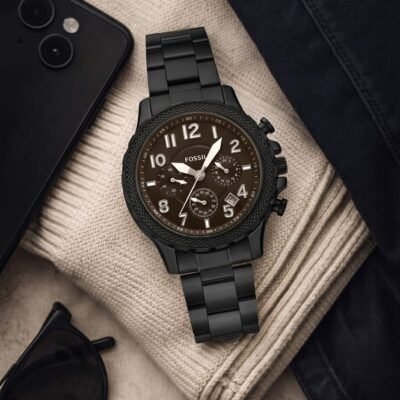 Fossi_l Bowman Chronograph Black-Brown