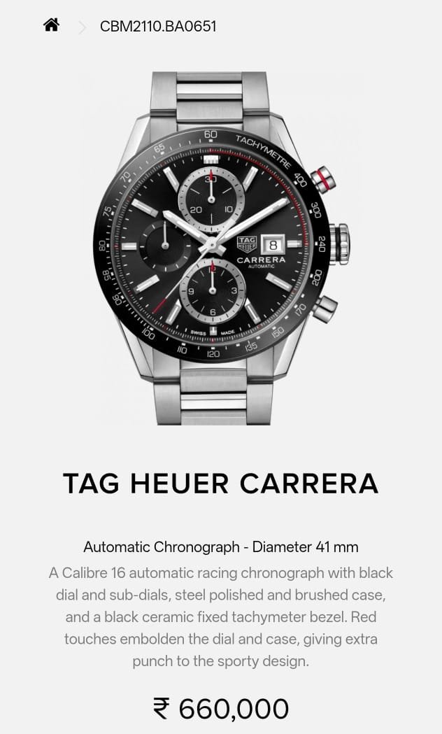 Tag Heue_r carrera caliber 17 japan - Image 2