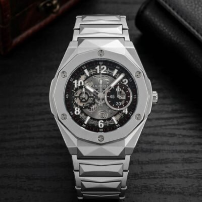 Hubloo_t BigBang Tourbillion Silver-Black