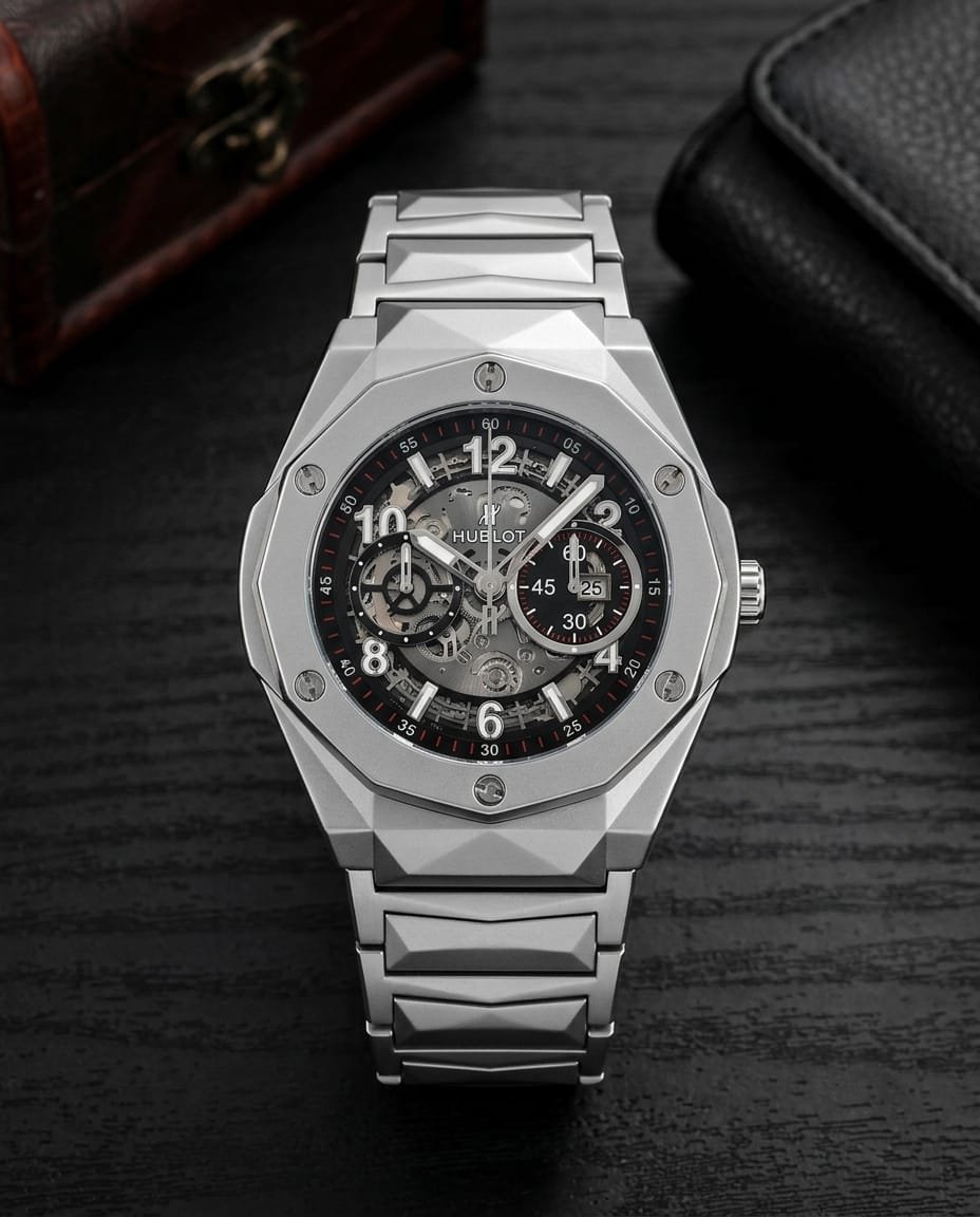 Hubloo_t BigBang Tourbillion Silver-Black