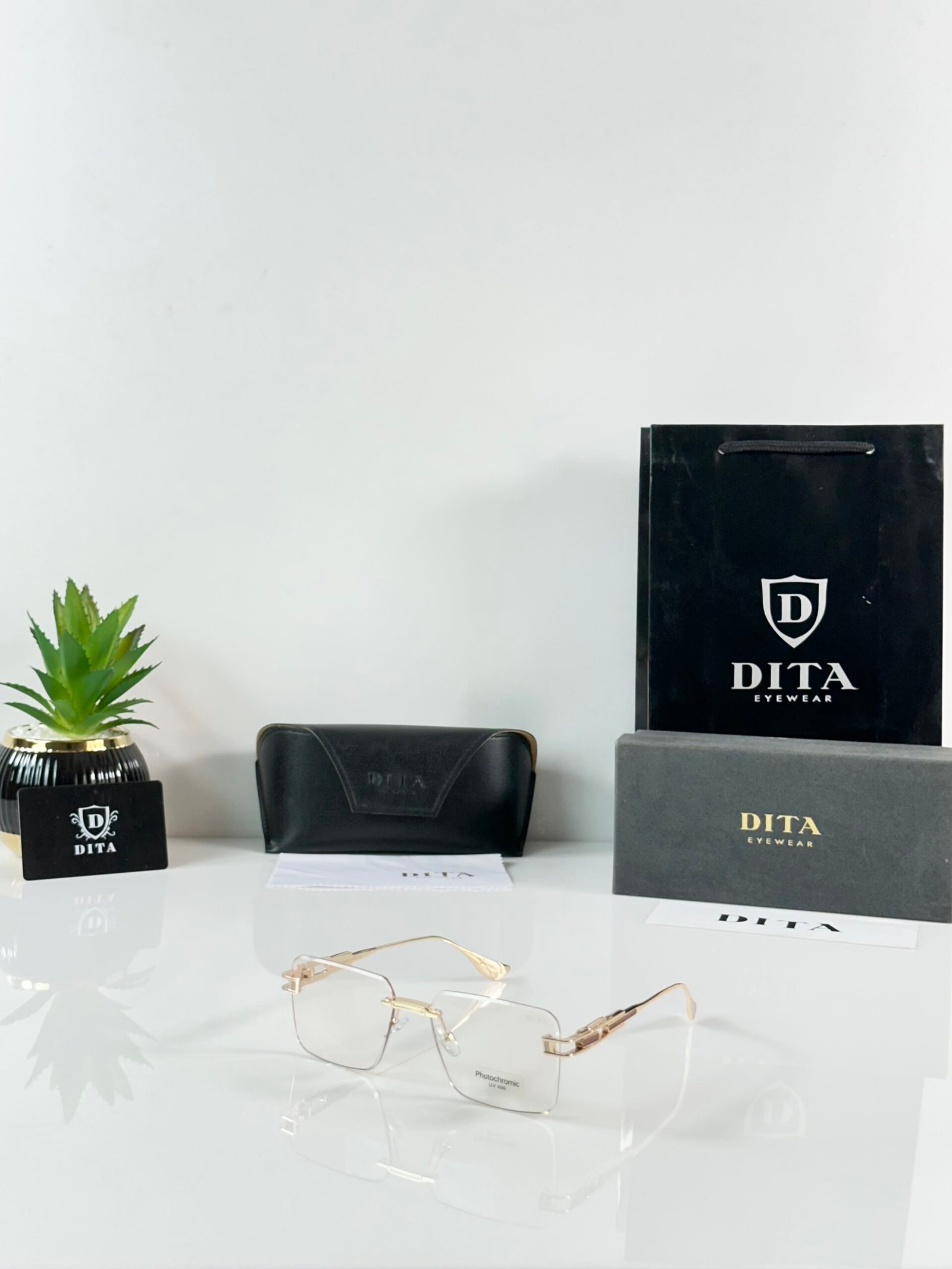 Dita 1035 Gold Brown Day Night Color Changing Glass