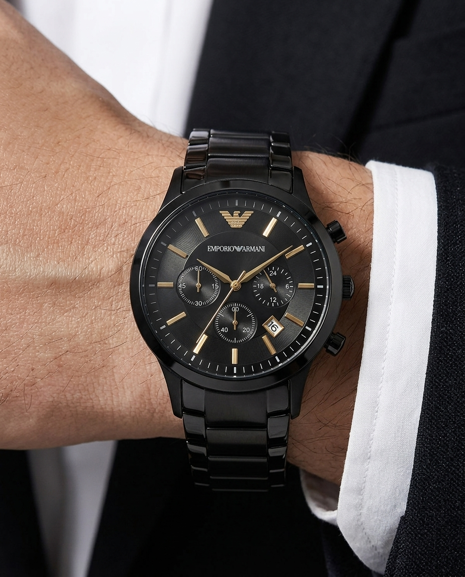 Emporio Armann_i Classic Black-Gold