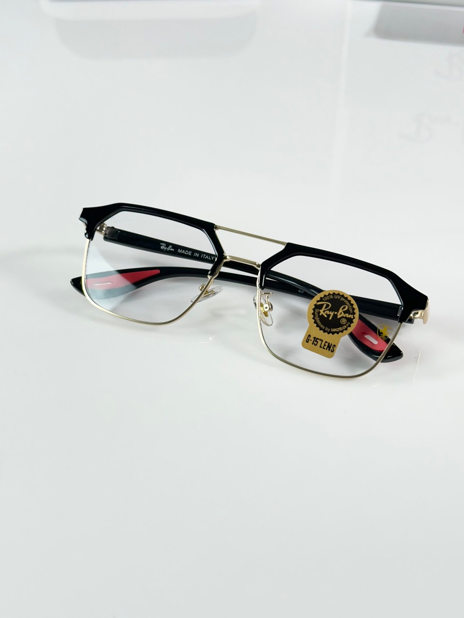 Rayban 04 Gold Black Frame - Image 4