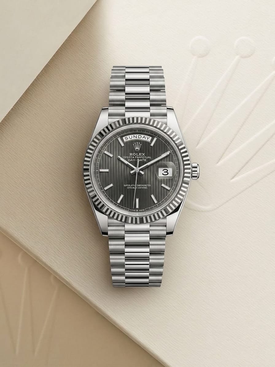 Rolee_x Oyster Perpetual Day Date 40 Battery