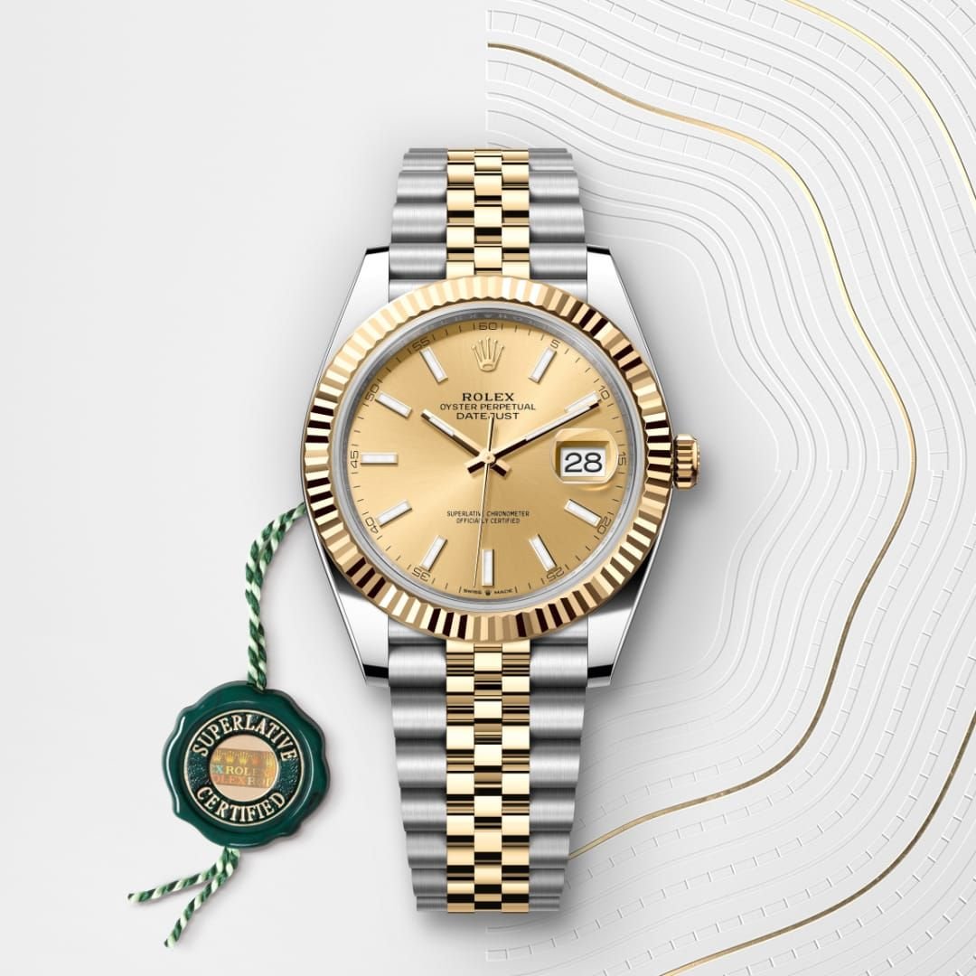 Rolee_x Oyster Perpetual Date Just 2Ton Gold Yellow - Image 4