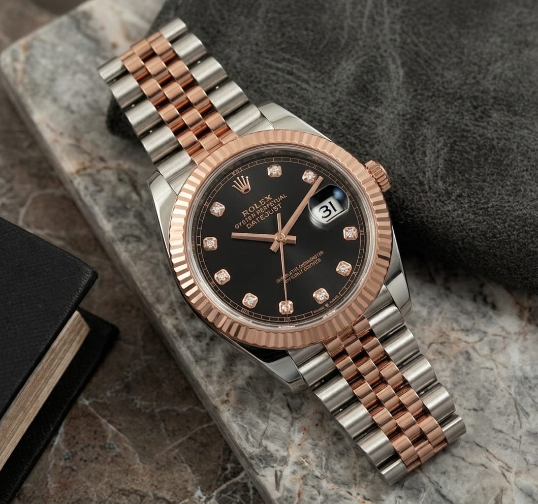Rolee_x Oyster Perpetual Date Just 2Ton-Copper-Black Diamond - Image 2