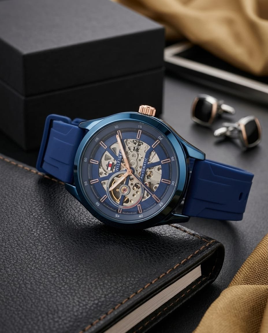 Tommmy Hilfige_r Automatic Silicon Blue