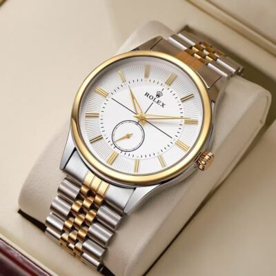 Rolee_x Oyster Perpetual Cellini 2Ton-Gold-White