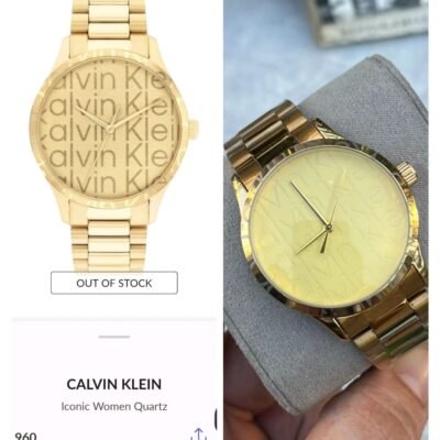 Calvin K_lein Rocna Ura Gold