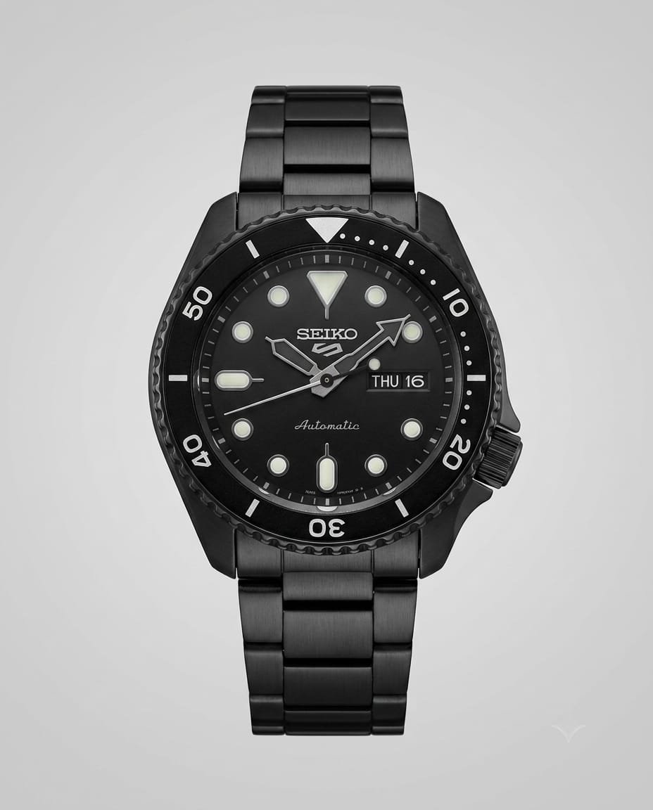 Seiko 5 Sports Automatic Full Black