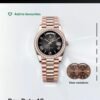 Rolee_x Oyster Perpetual Day Date Diamond Copper Black