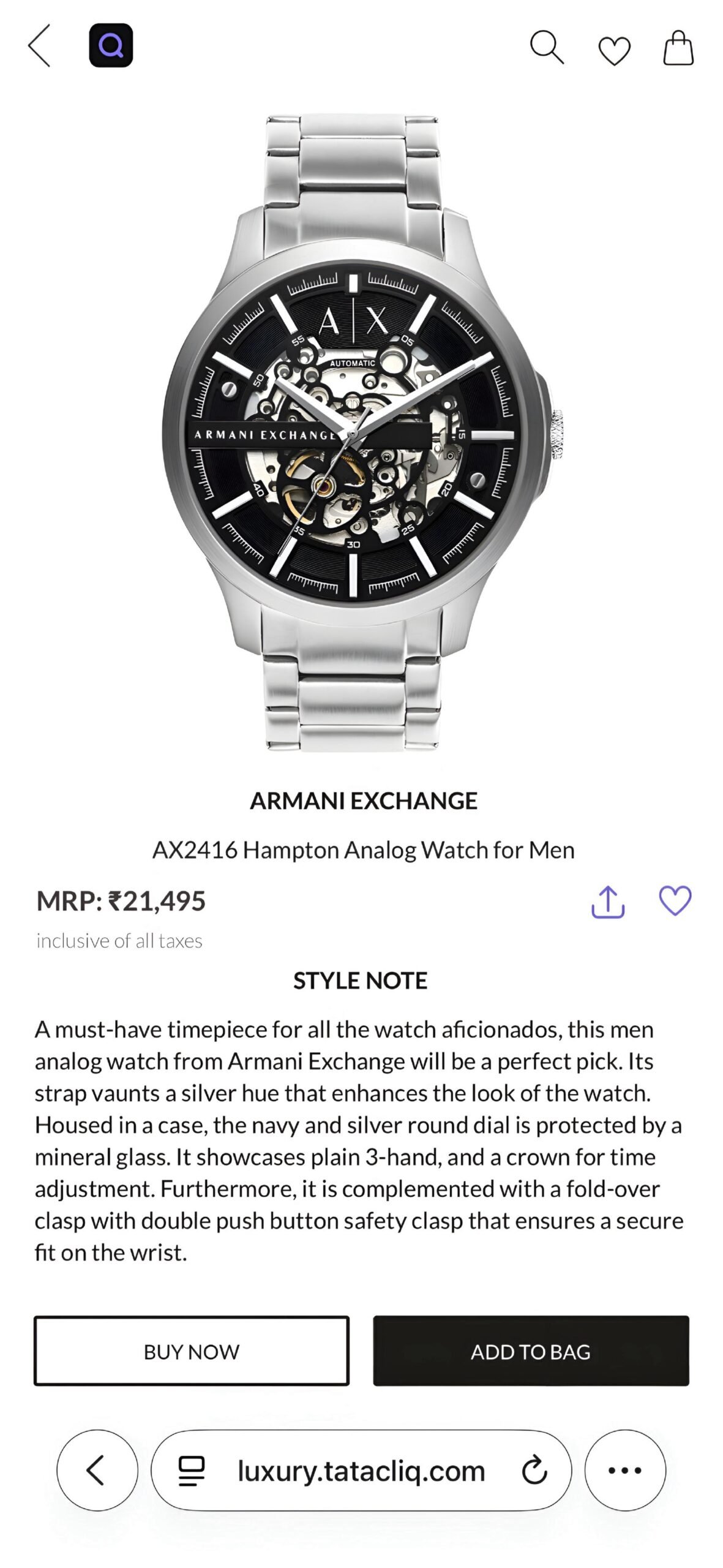 Armann_i Exchange Ax2418 Hampton Automatic - Image 2