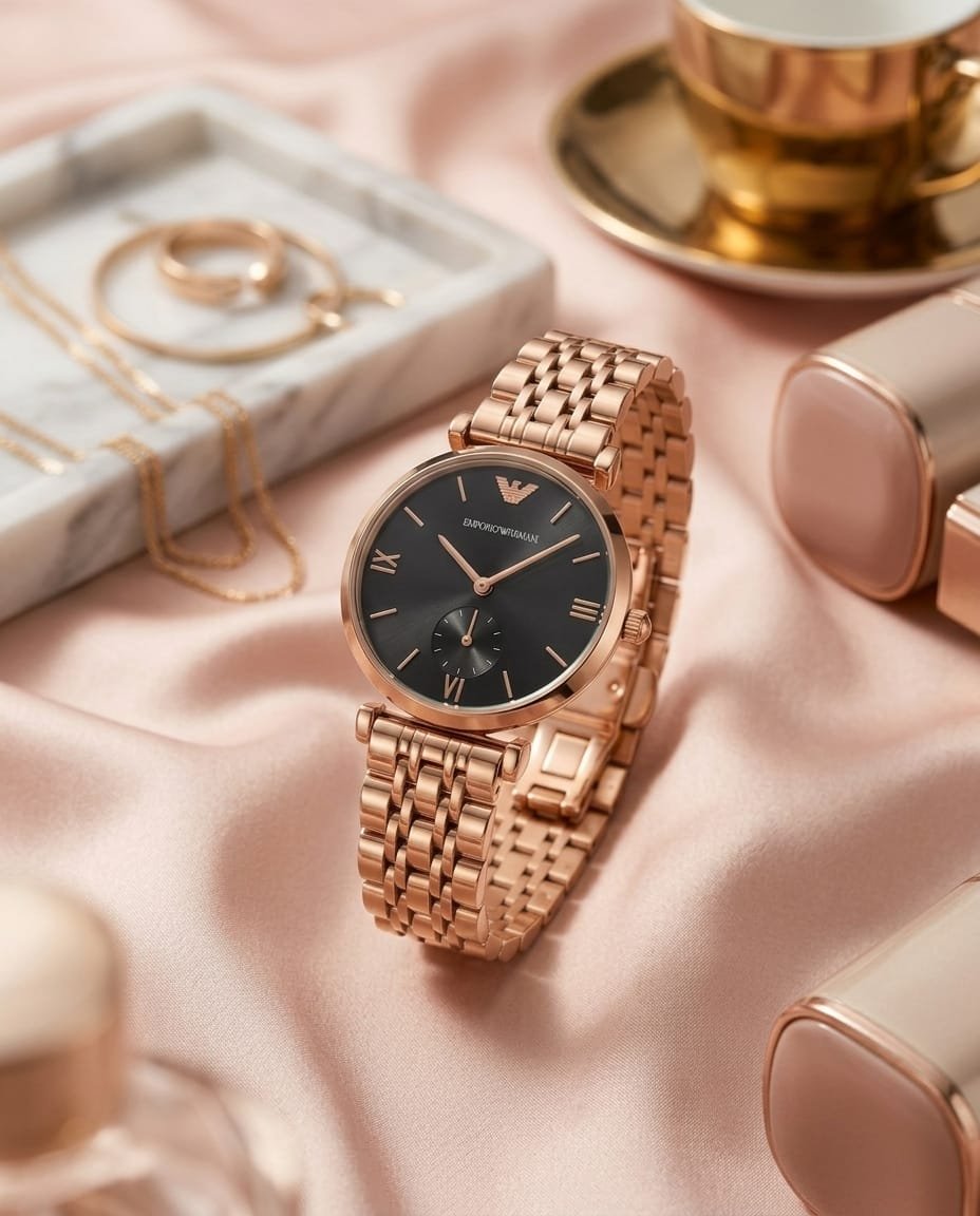 Emporio Arman_i Classic Copper-Black Roman ank