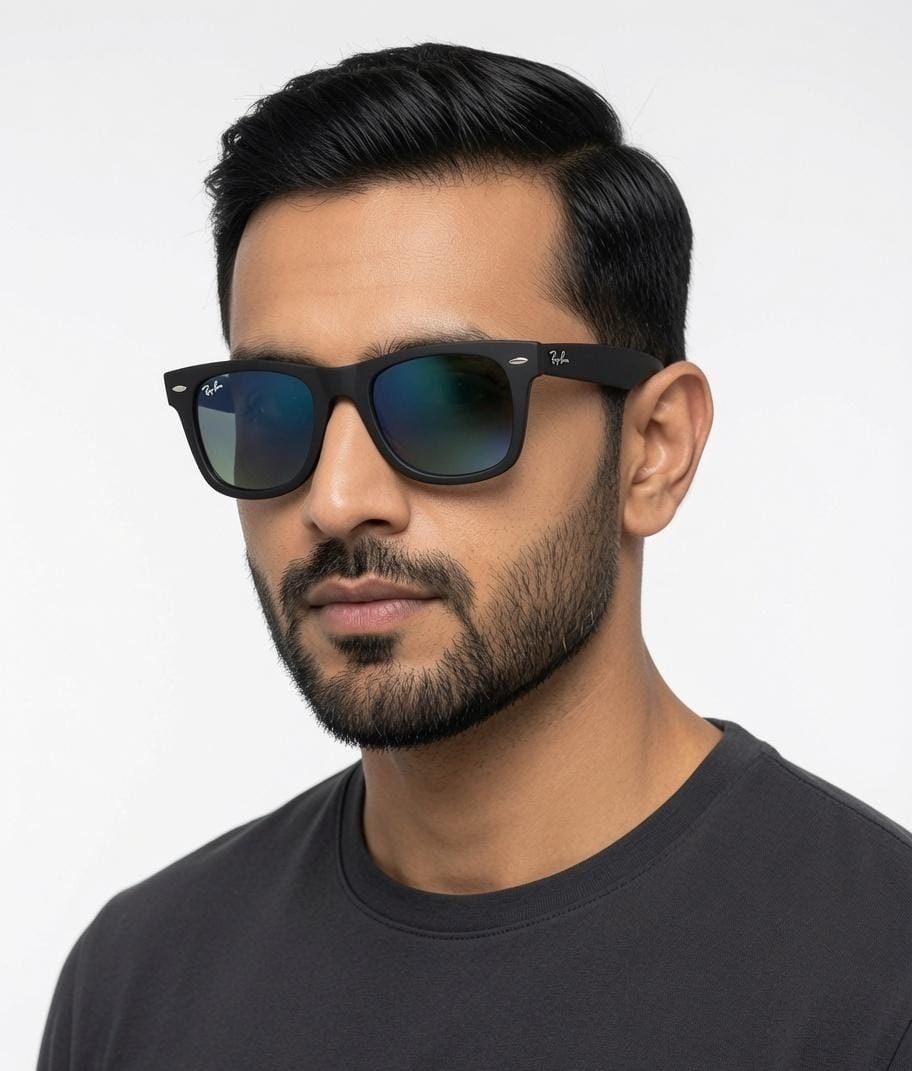 RB 2140 Black Blue GLASS - Image 2