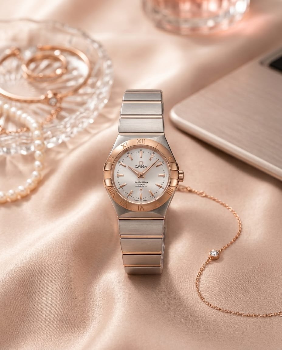 Omeg_a Constellation Sedna 2Ton-Copper-Grey Womens