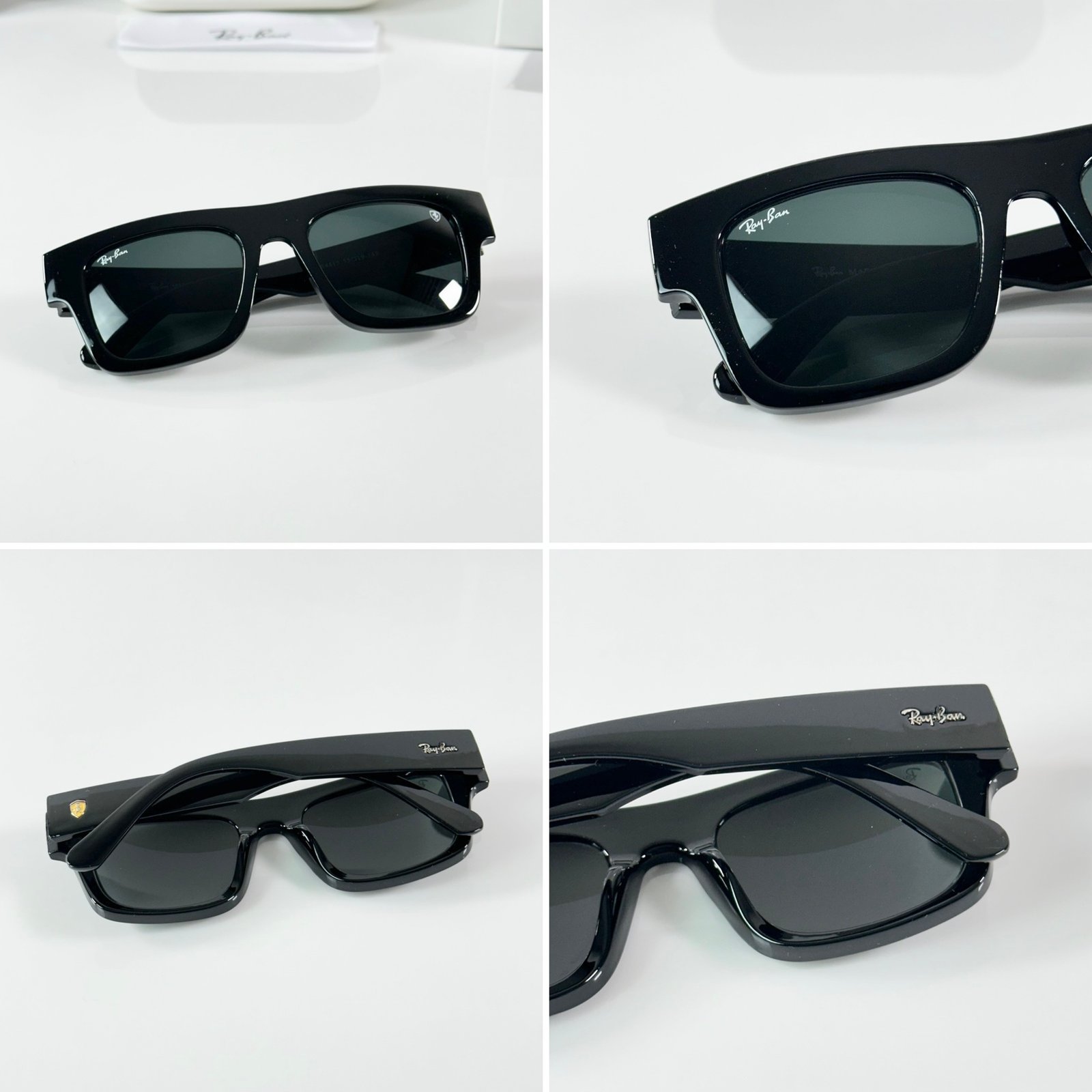 RB 4415 Shine Black GLASS - Image 3