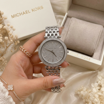 Michael_l Kors Darci Crystal Silver
