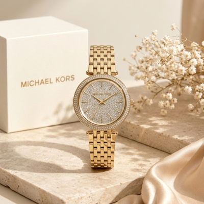 Michael_l Kors Darci Crystal Gold