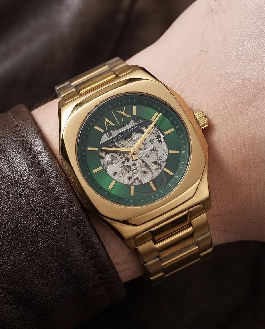 Armann_i Exchange Ax2418 Hampton Automatic gold green - Image 2
