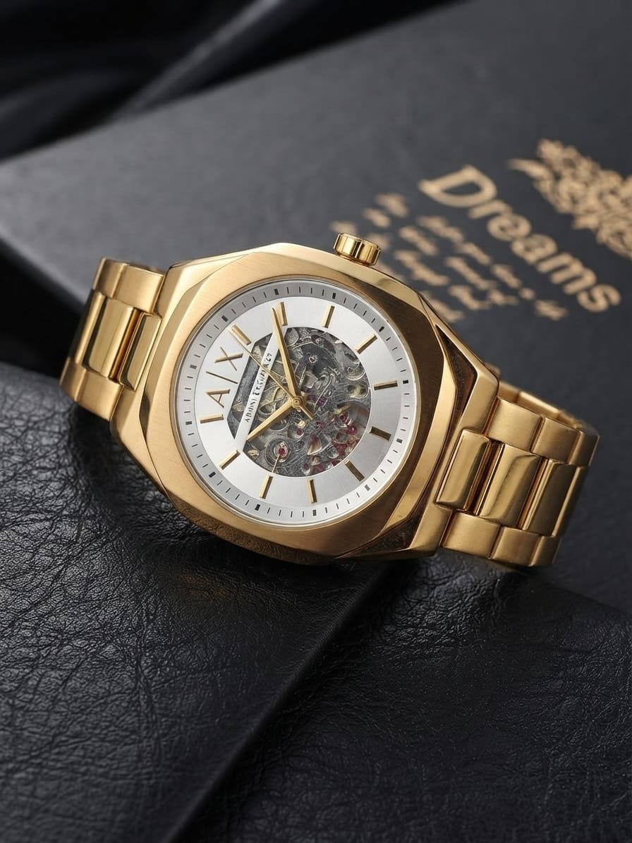 Armann_i Exchange Ax2418 Hampton Automatic gold white - Image 2