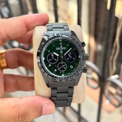 Seiko Prospex Speedtimer Chronograph black -green