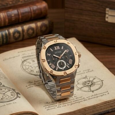 Guess Square Chronograph 2Ton-Copper-Black
