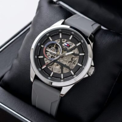 Tommmy Hilfige_r Automatic Silicon Grey-Silver-Black