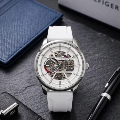 Tommmy Hilfige_r Automatic Silicon White Silver White