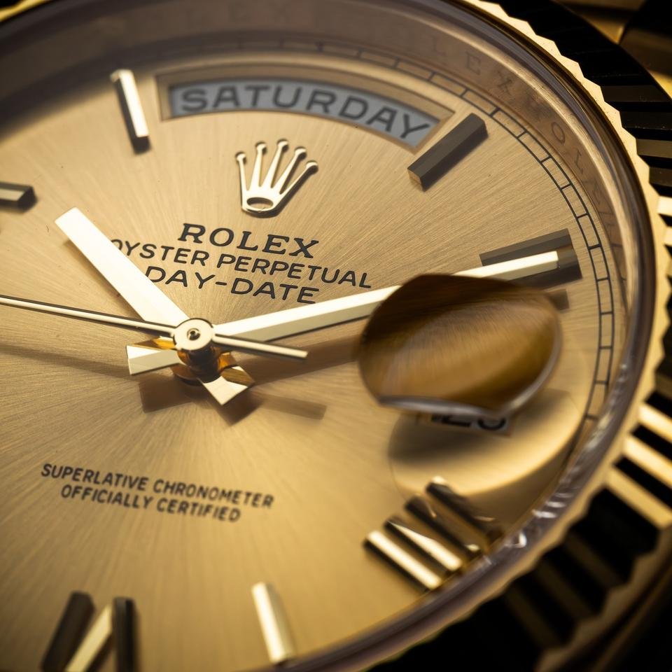 Rolee_x oyster Perpetual Day Date 40 Battery Gold-Gold - Image 2