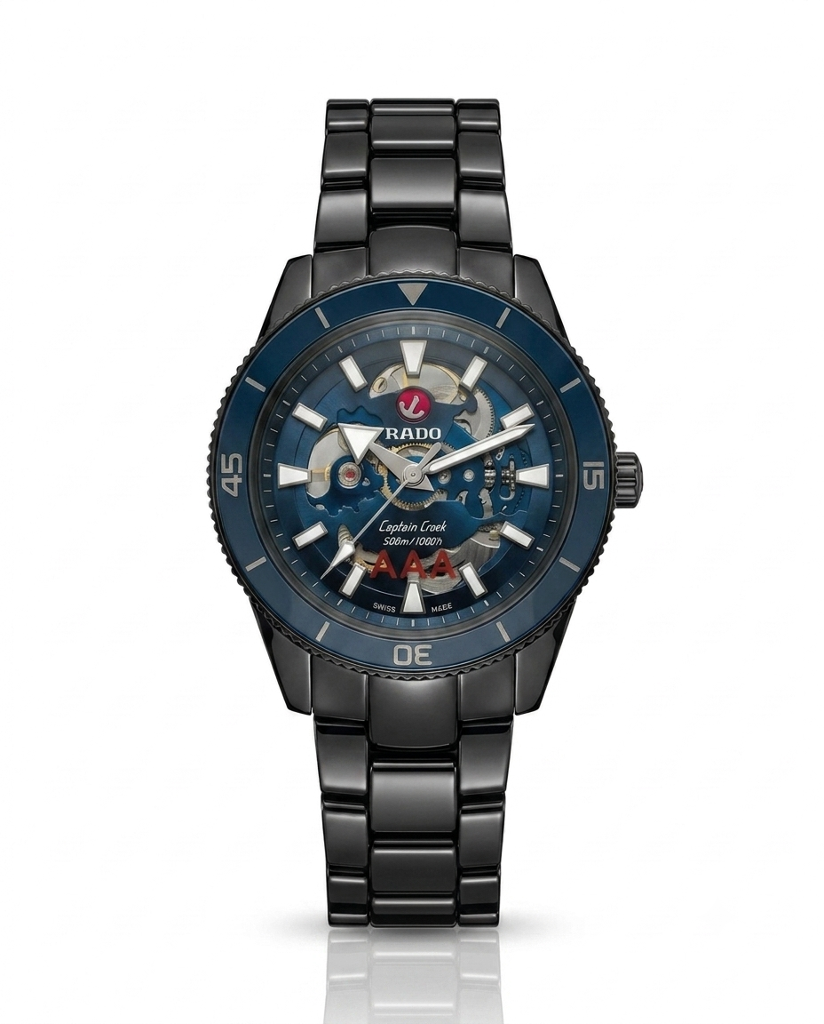 Radd_o Captain Cook HighTech Automatic Black-Blue-Silver