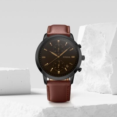 Fossii_l Townsman Chronograph DarkBrown-Black-Brown