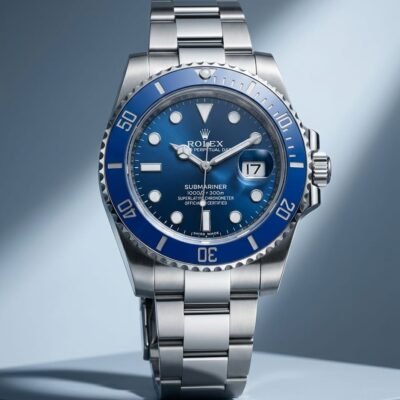 Rolee_x Oyster Perpetual Submarine Silver-Blue
