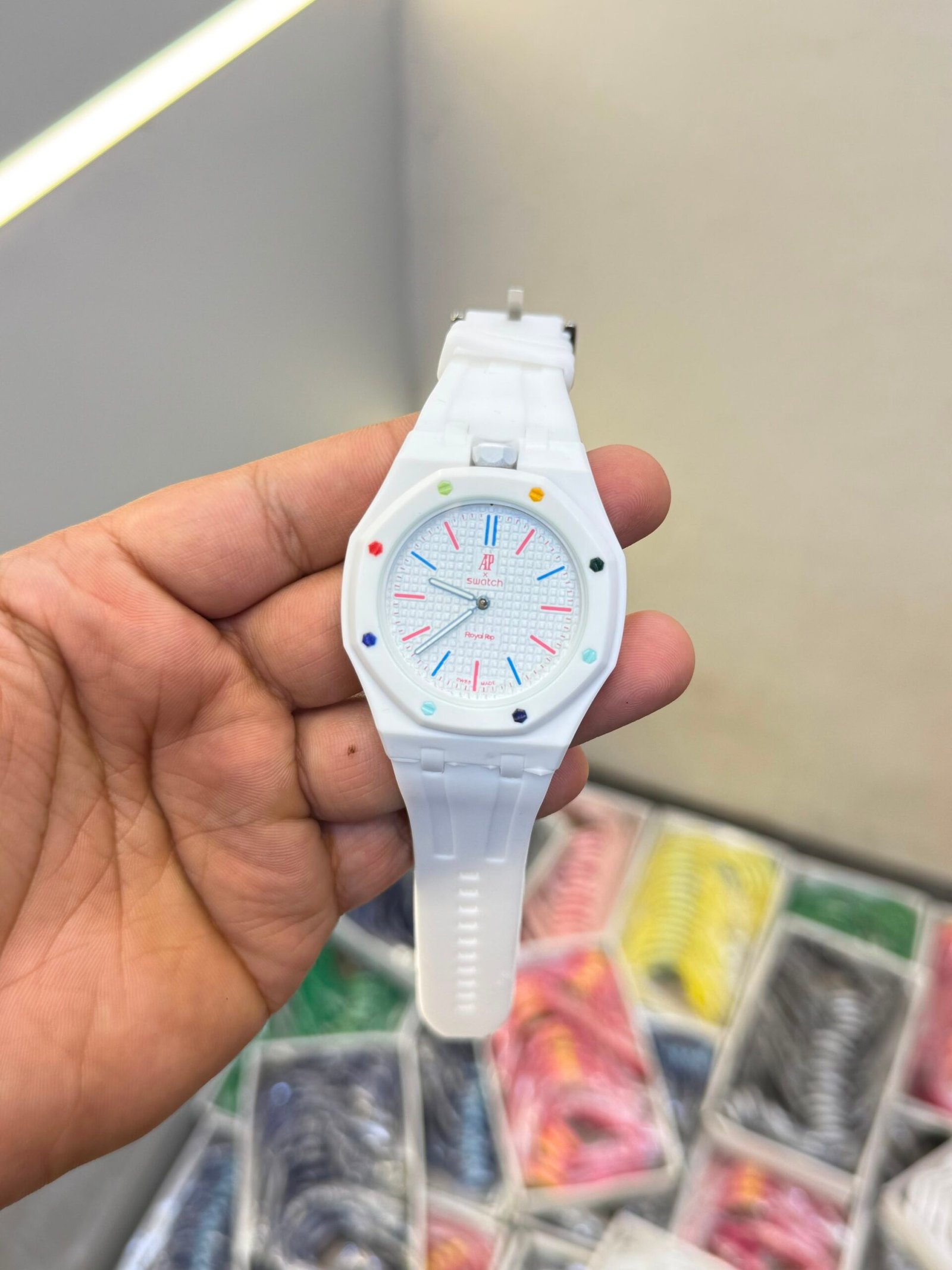 Product:-AP X SWATCH WITH BELT PREMIUM QUALITY 2222