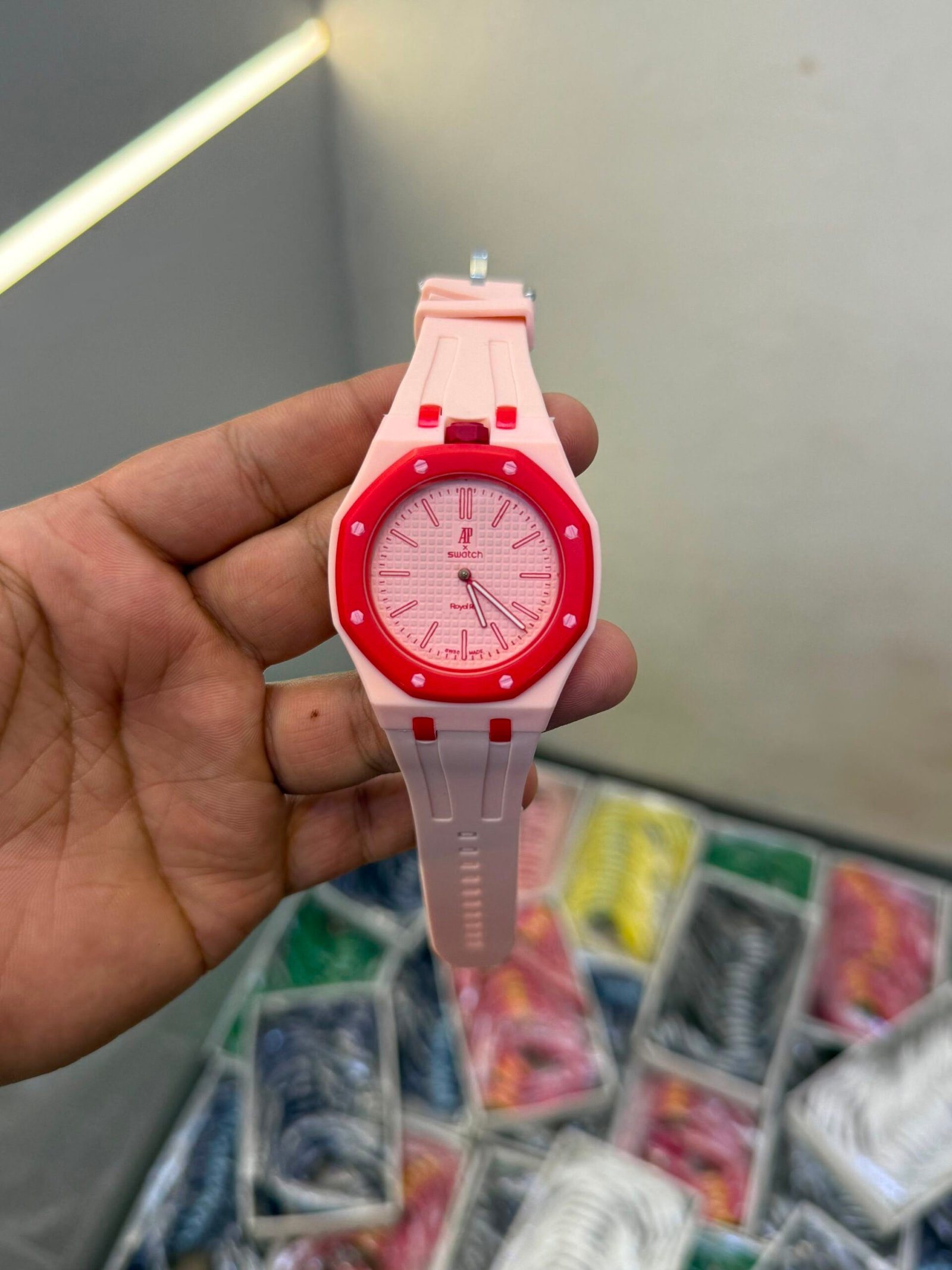 Product:-AP X SWATCH WITH BELT PREMIUM QUALITY 2222