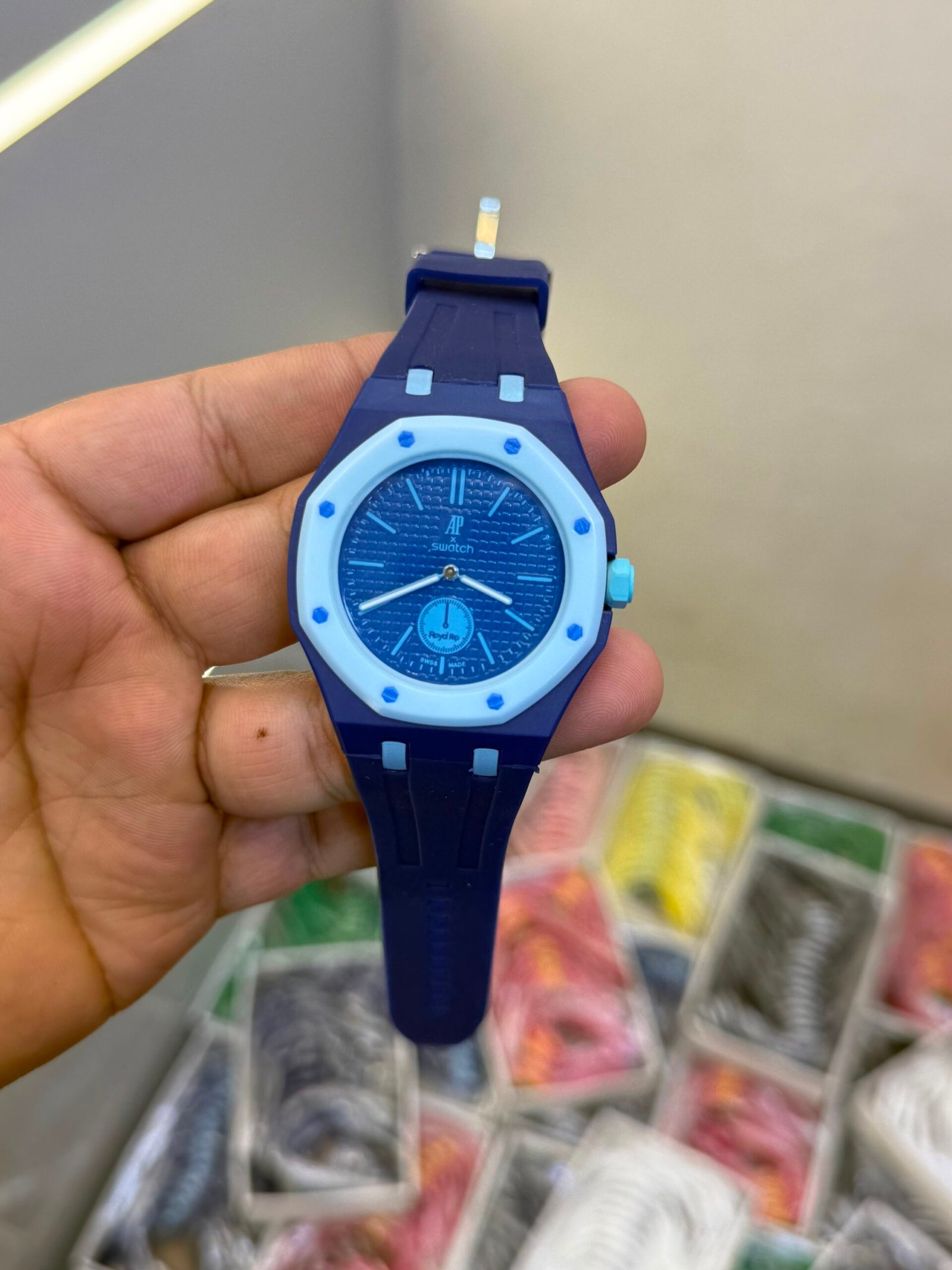 Product:-AP X SWATCH WITH BELT PREMIUM QUALITY 2222