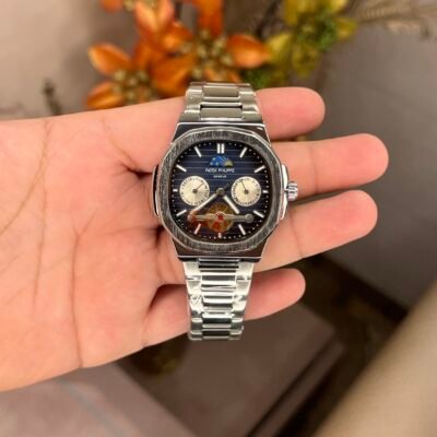 Patek Philippe sun moon back open