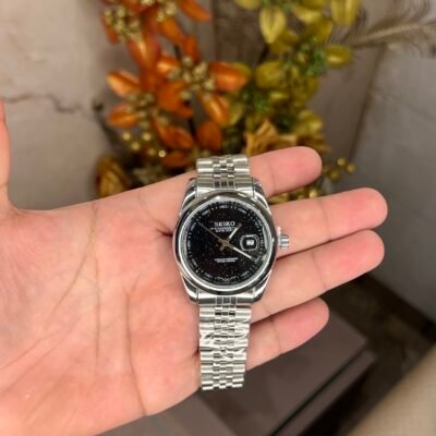 Seiko galaxy burst black dial 5857